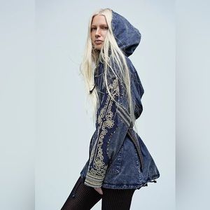 We The Free Embellished Military Jacket XS